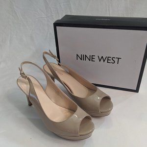 Nine West peep toe heel